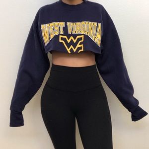 West Virginia crop sweatshirt UWV